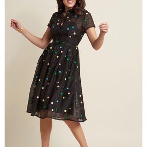Retro Polka Dot Dress